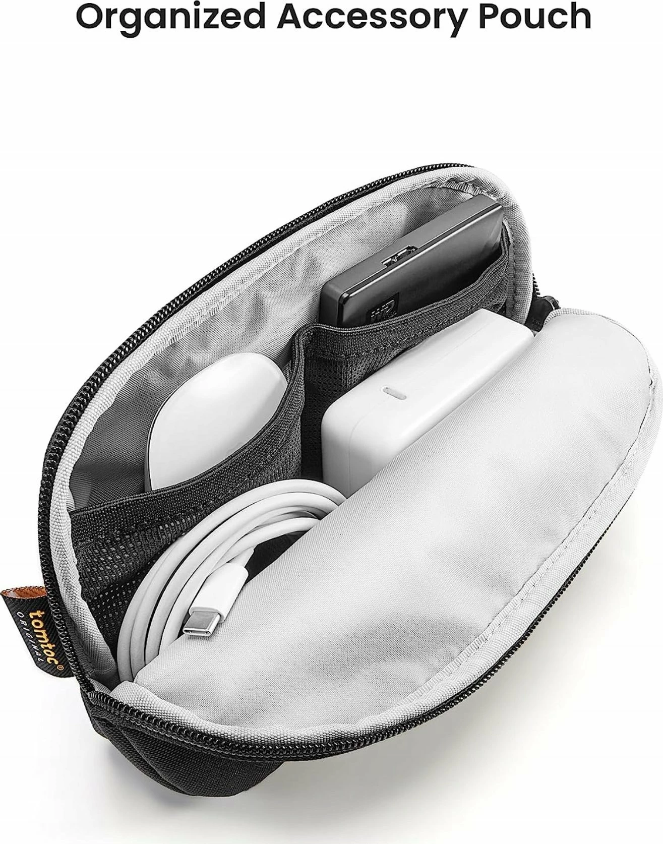 Çantë sleeve laptopi Tomtoc A13-E11D 16"/15.3", e zezë, set me çantëz aksesorësh