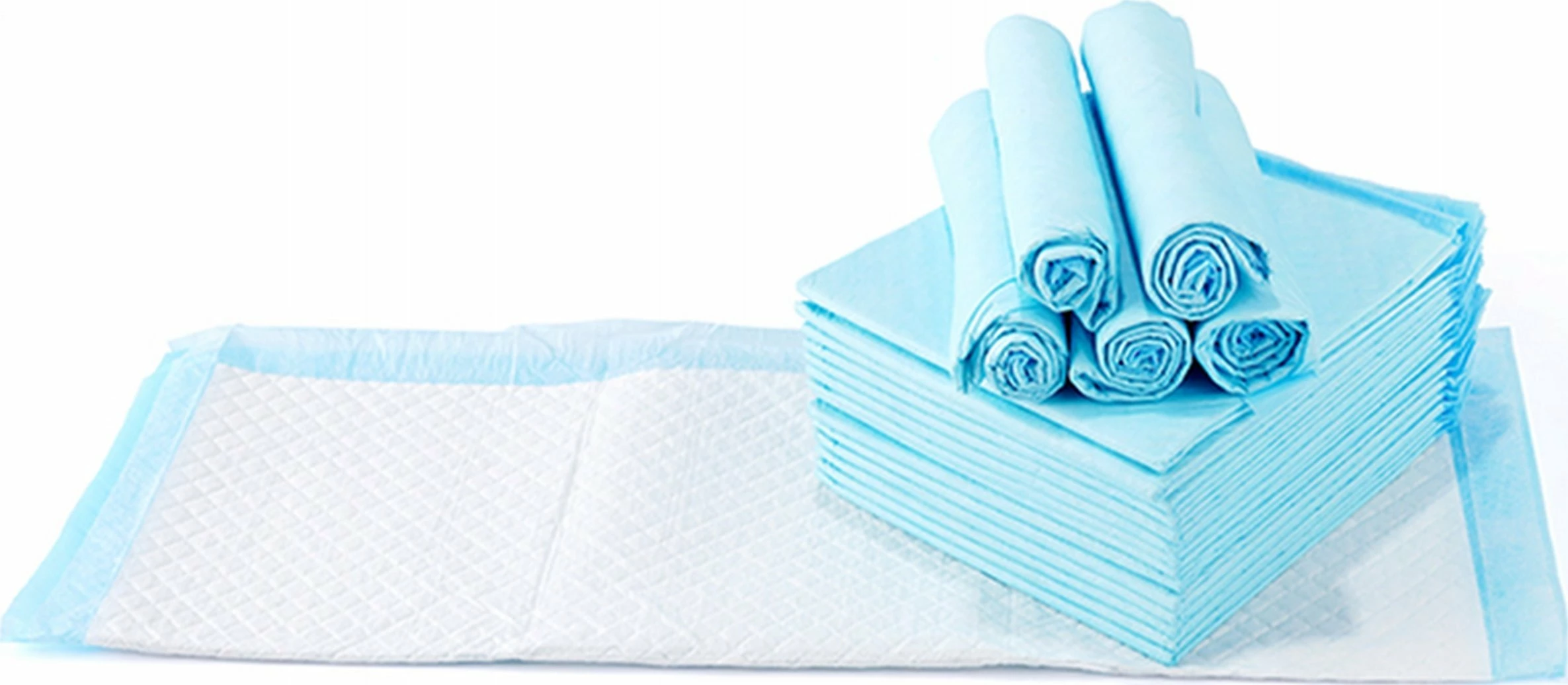 Tapet higjienik për kafshë Bounn 60x90 cm, absorbim deri 600 ml, paketë 50 copë, blu