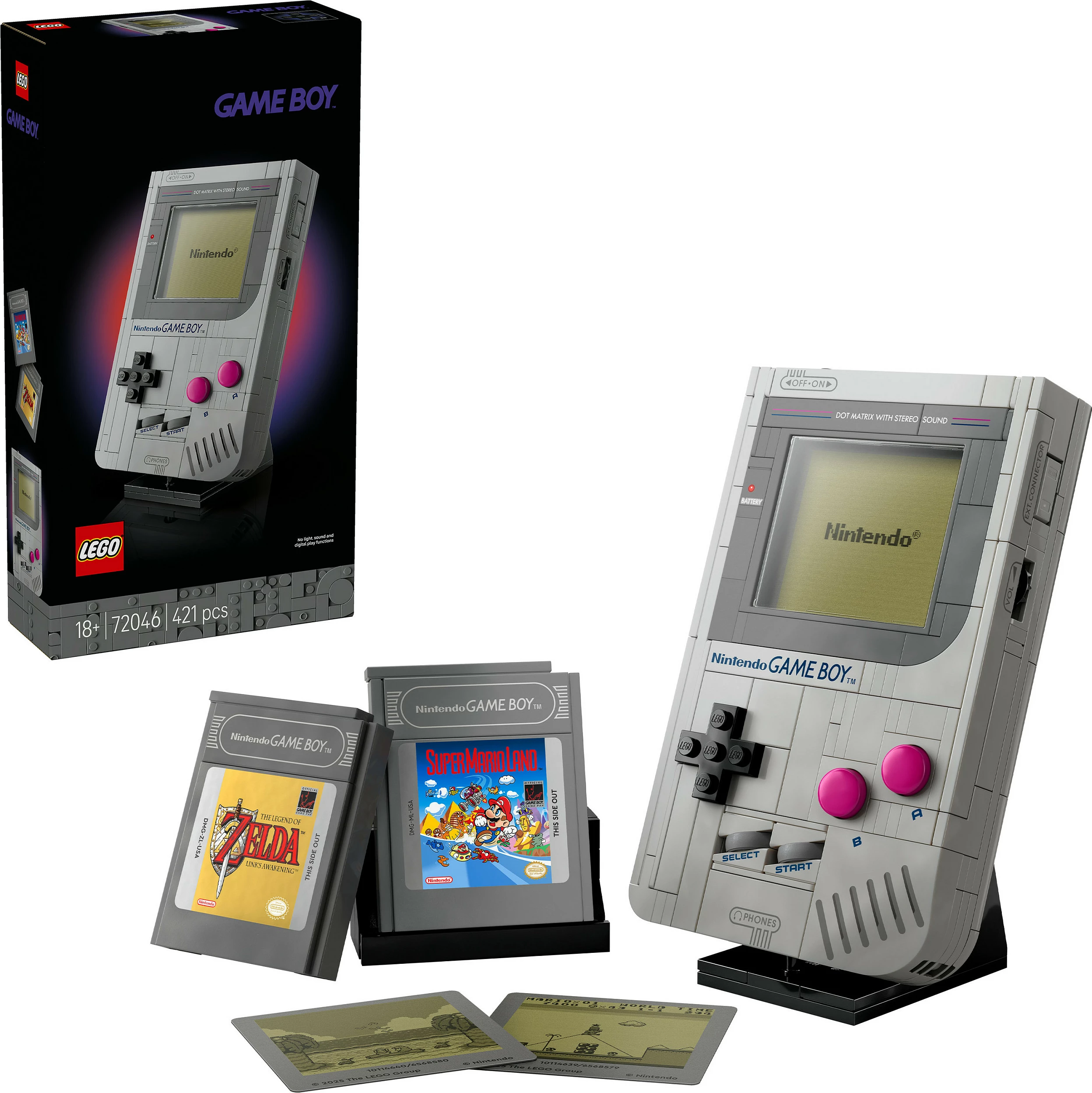 Set ndërtimi LEGO Super Mario Game Boy 72046, 421 pjesë, 18+, shumëngjyrësh