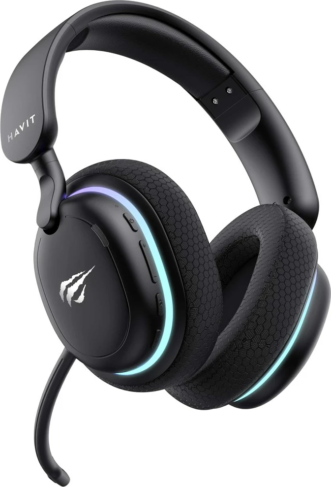 Kufje gaming HAVIT Fuxi-H7, me mikrofon, Wireless & Wired, e zezë