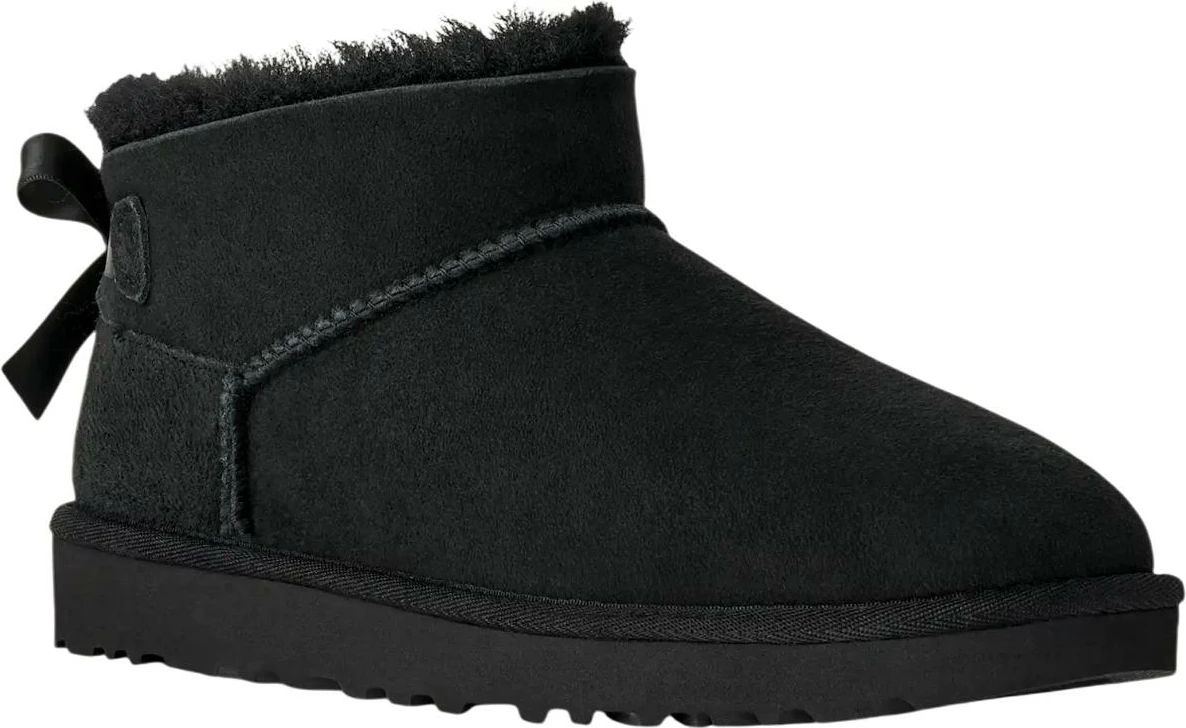 Çizme për femra UGG Ultra Mini Bailey Bow 1185491, të zeza [Madhësia: 39]