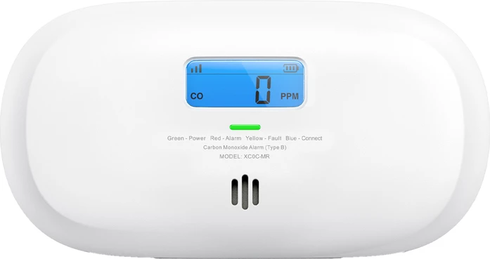 Detektor monoksidi karboni X-Sense XC0C-MR Link+, me ekran LCD, alarm 85 dB, bateri CR123A, i bardhë