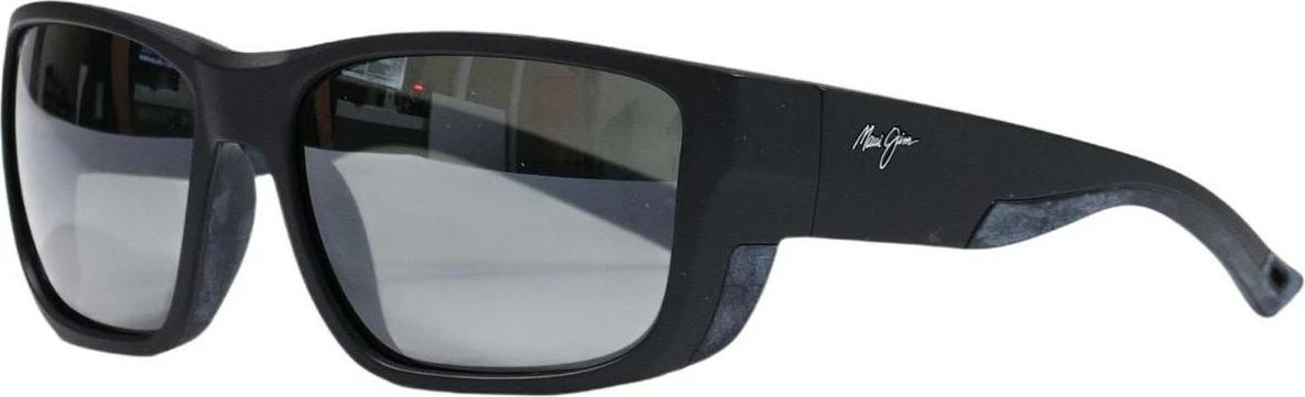 Syze dielli për meshkuj Maui Jim AMBERJACK 8ZRJ4YS0U 896-02, të zeza mat [Ngjyra: 60]