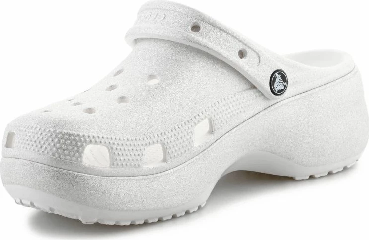 Atlete platformë femra Crocs Classic Platform Glitter Clog 207241-0WV, chalk
