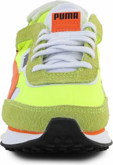 Atlete për femra Puma, modeli Future Rider Cut-Out Vintage, me ngjyra të kuqe dhe të verdha