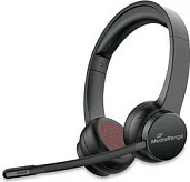 Kufje me mikrofon MediaRange MROS307, Wireless Bluetooth 5.2, 55 orë, USB-C, të zeza