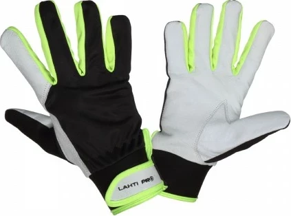 Doreza pune LAHTI PRO L271810K XL, me veshje nitrili, zezë/verdhe