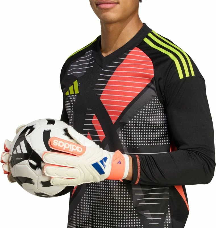 Doreza portieri adidas për meshkuj, të bardhë dhe portokalli