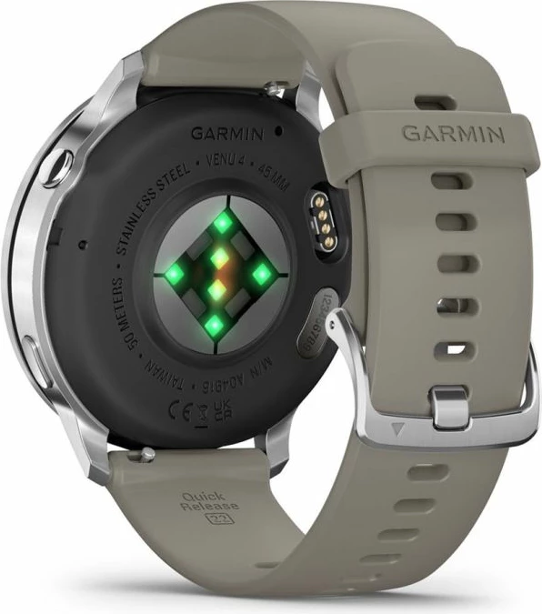 Smartwatch Garmin Venu 4 45mm, hiri/argjendi