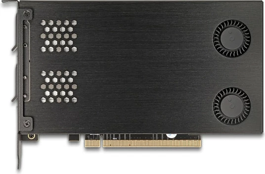 Kartë PCIe DeLOCK Mobile Rack për 2x M.2 NVMe SSD, PCIe 4.0, ftohje aktive, e zezë