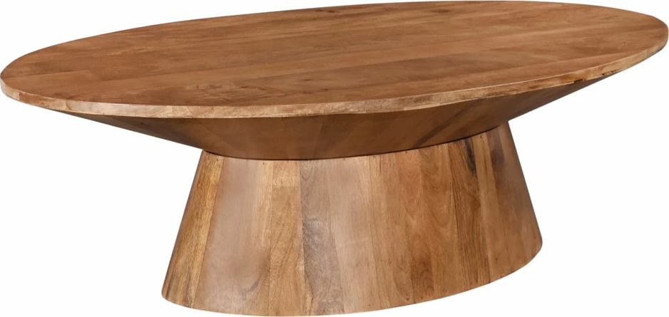 Tavolinë kafeje Falso, dru mango natyral, 130x68x41cm