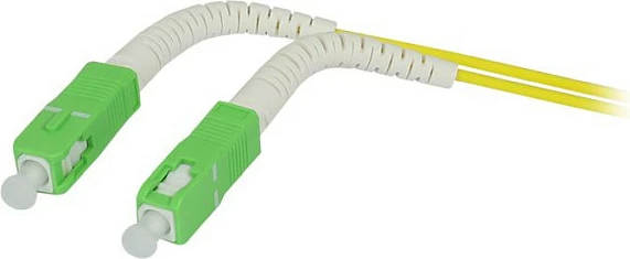 Kabllo fibër optike Synergy21 LWL Patch 0.5m SC/APC-SC/APC, OS2 9/125, G657A2, e verdhë