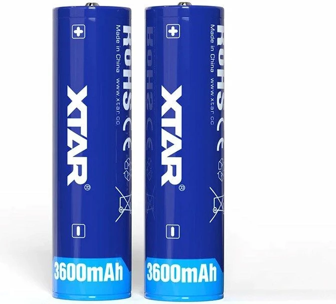 Bateri XTAR 18650-3600 Li-Ion me mbrojtje