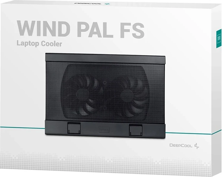 Mauspad për ftohje të laptopit DeepCool Wind Pal FS, 1200 RPM, ngjyrë e zezë