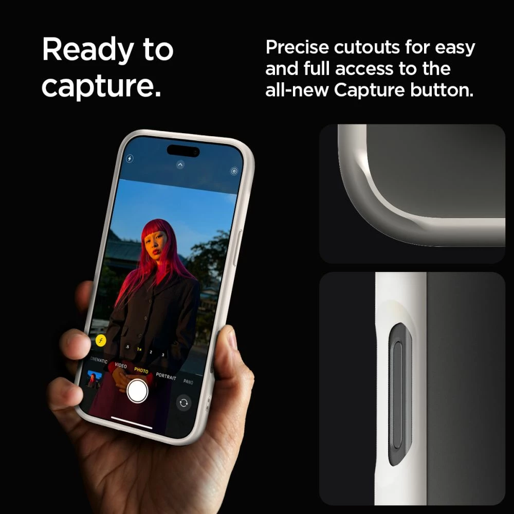 Mbështjellës Spigen Ultra Hybrid për iPhone 16 Pro, Titanic