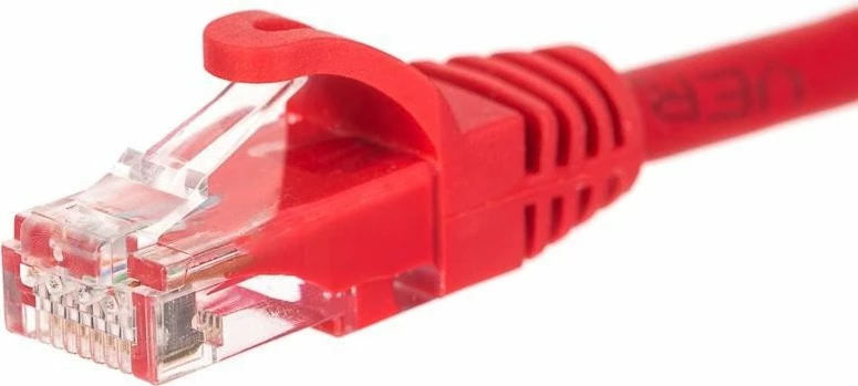 Kabllo rrjeti RJ45-RJ45 Netrack BZPAT025UR, Cat 5e UTP, 0.25 m, e kuqe, 1 copë