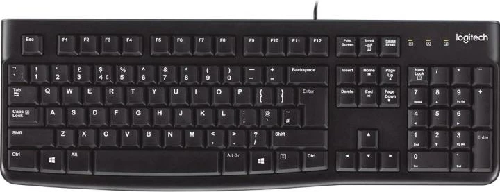 Tastierë Logitech K120 920-002508 USB QWERTY US e zezë