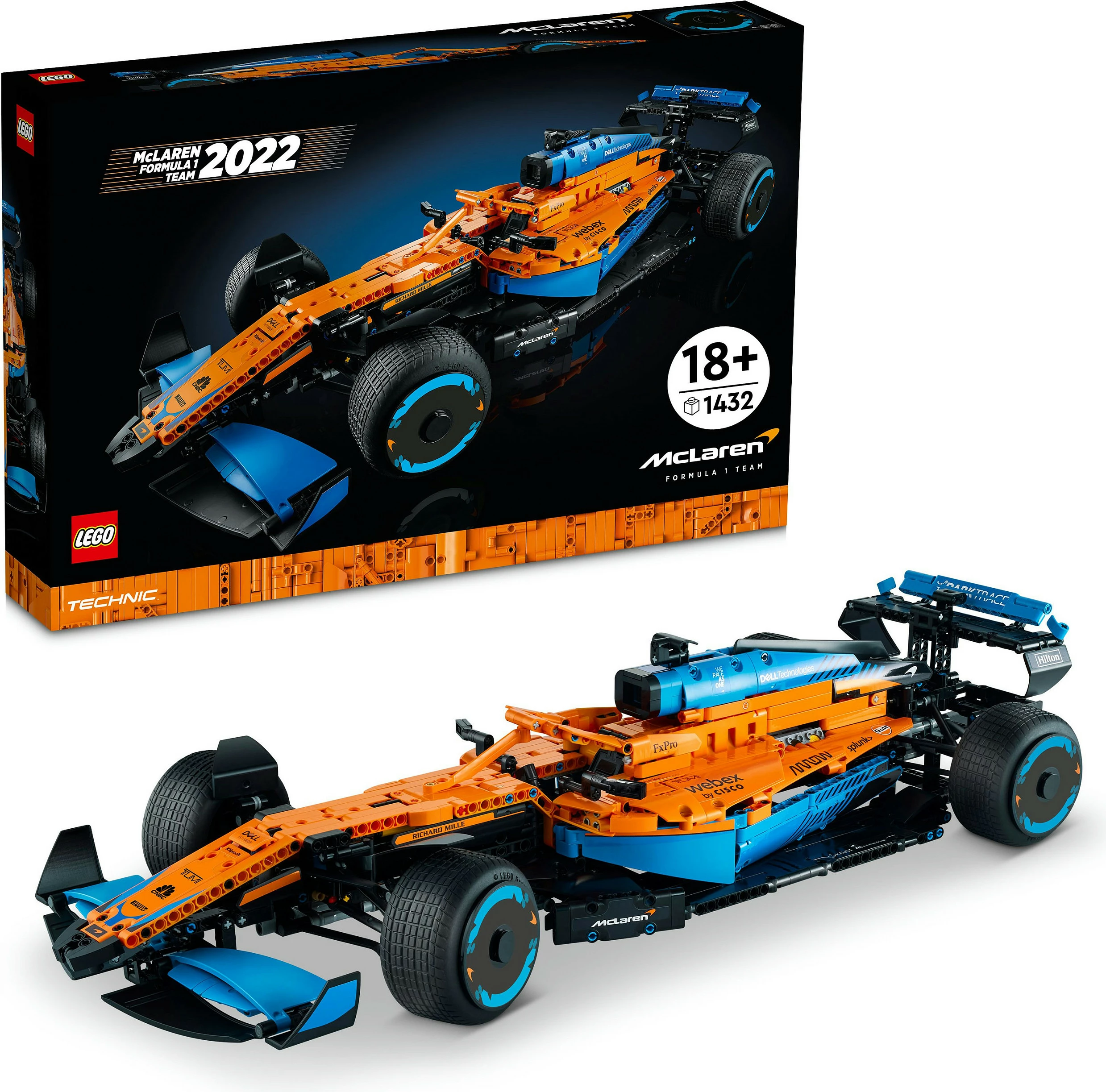 Set për ndërtim LEGO Technic McLaren Formula 1, 1434 pjesë, shumëngjyrësh