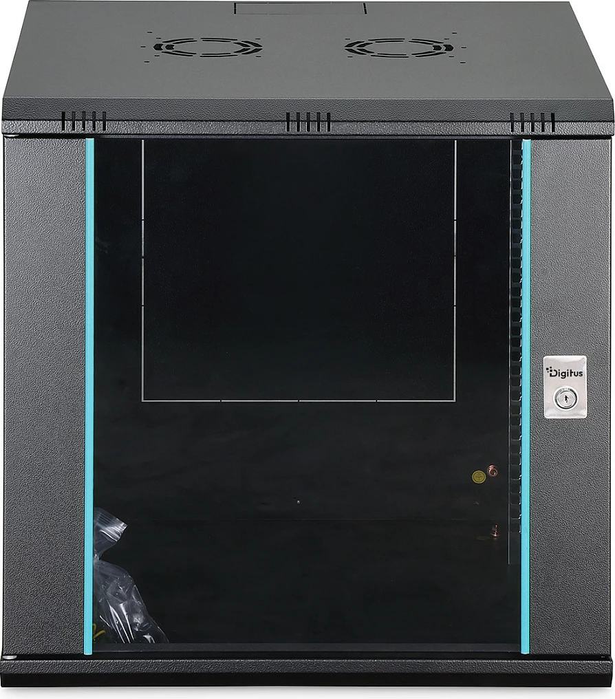 Kabinet rrjeti muror Digitus Dynamic-N 12U, 600x600mm, i zi