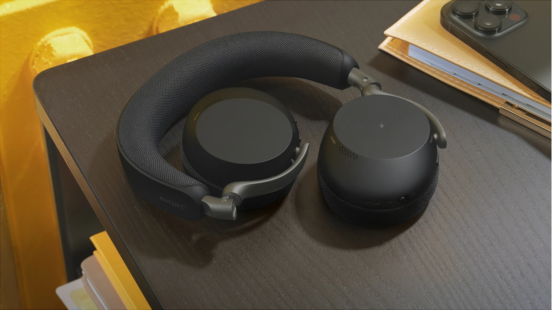 Kufje Jabra Evolve3 75 UC, Bluetooth 5.3, me Link 390a, të zeza 2