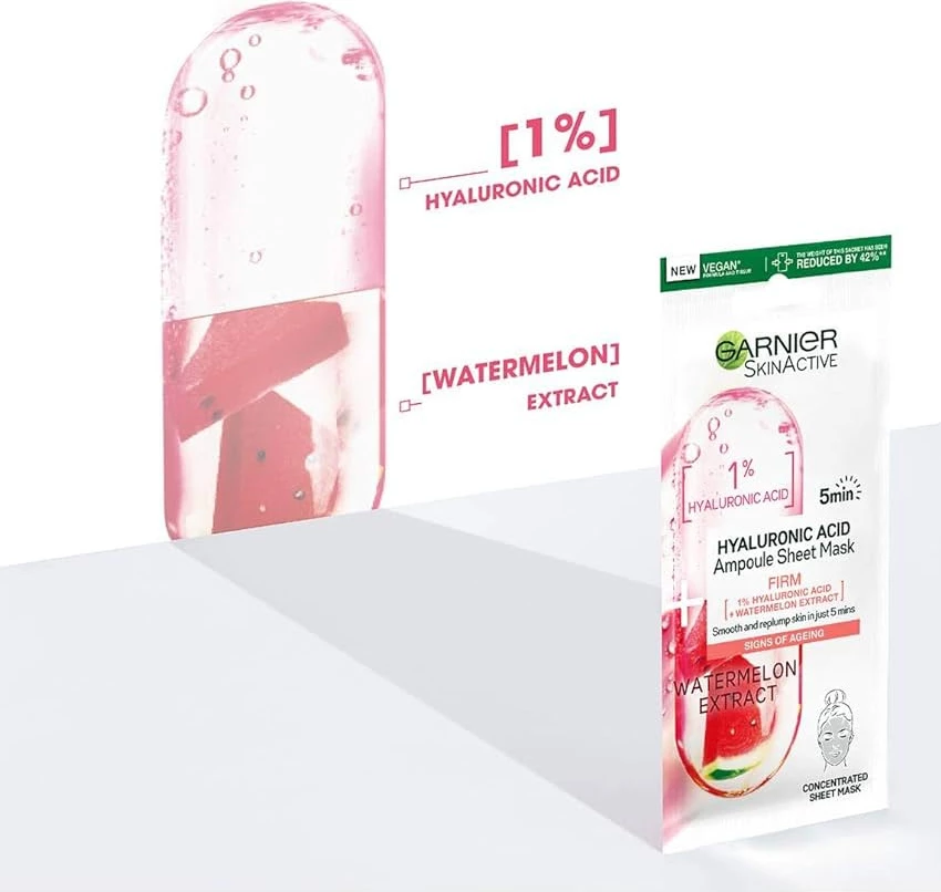 Garnier Skin Active 1% Hyluaronic Ampoule Sheet Mask