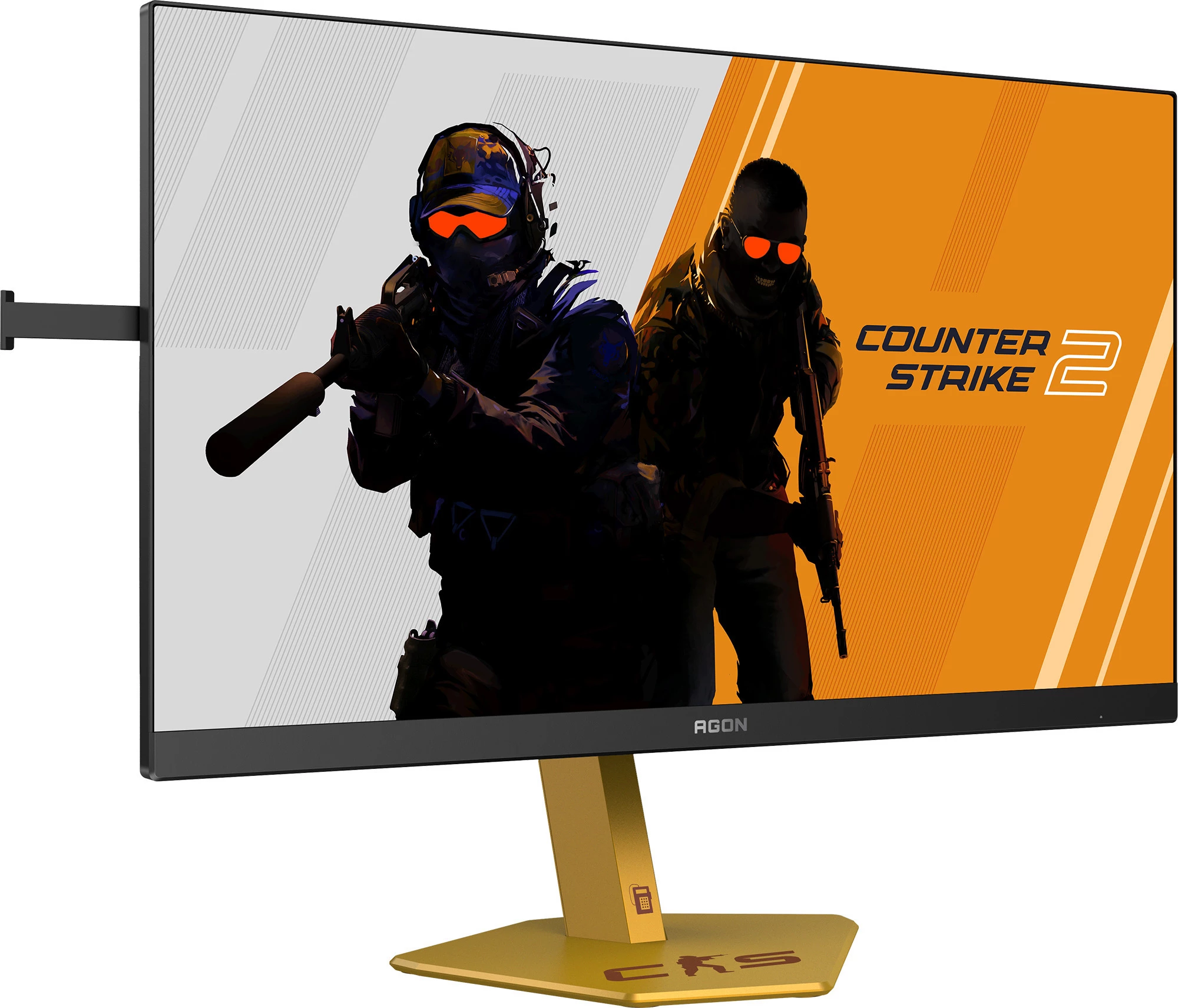 AOC AGON PRO CS24A Counter-Strike 2 Edition, 610Hz Gaming-Monitor (61.2 cm (24.1"), Black/Gold, FullHD, Fast-TN, HDMI, DP, USB-Hub)