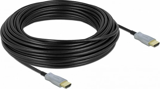Kabllo HDMI optik DeLOCK 20m, 4K 60Hz, e zezë