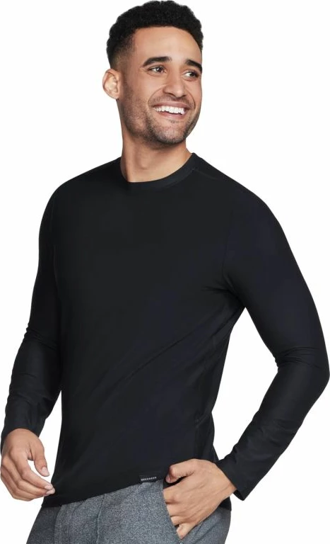 Maicë me mëngë të gjata Skechers GoDri All Day Long Sleeve LT115B-BLK, e zezë [Madhësia: M]