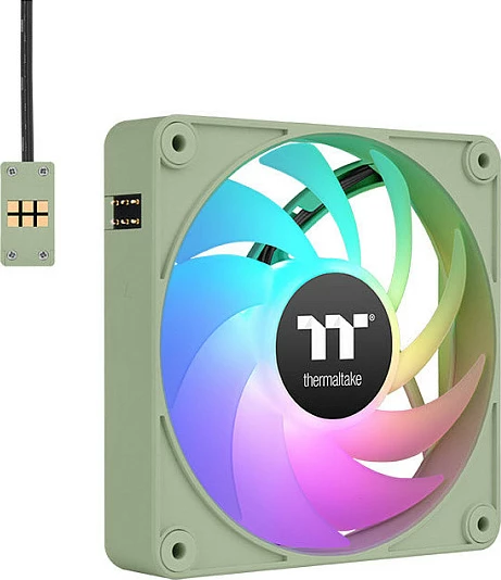 Ventilator ftohës për kasë Thermaltake CT140 EX ARGB Sync 140mm, 3 copë, Matcha Green