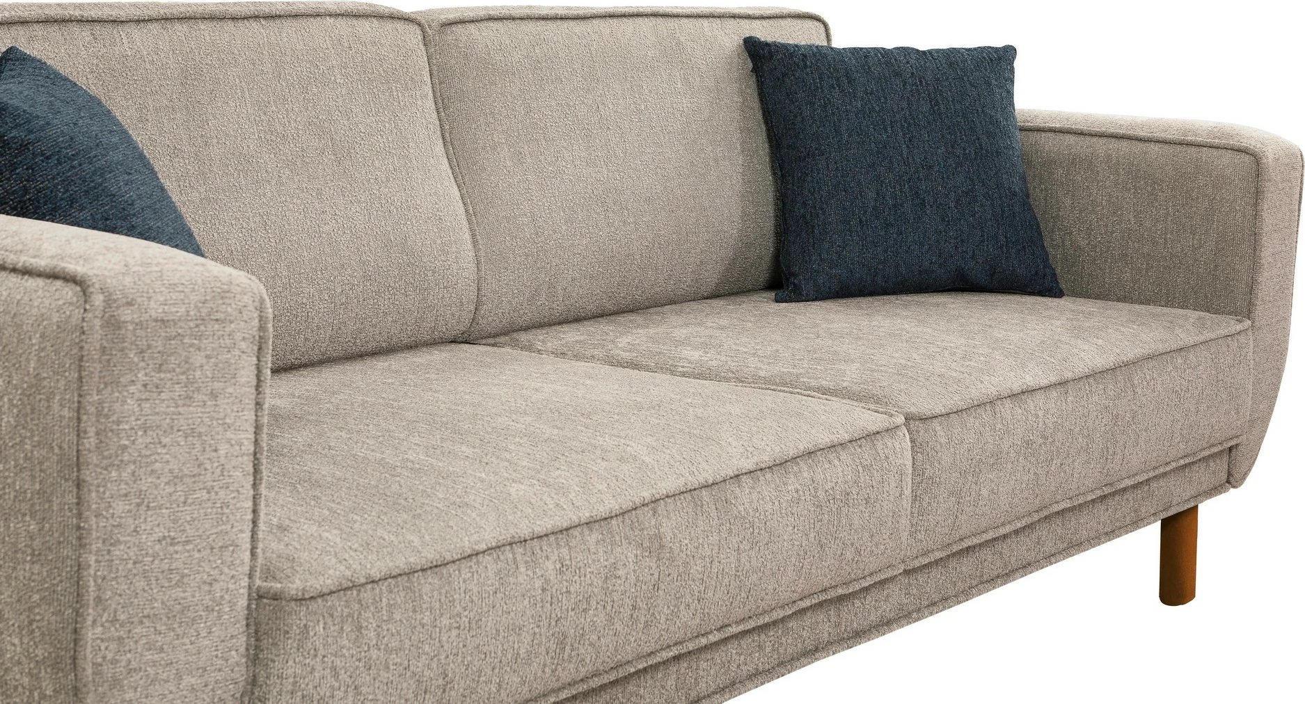 Set divan-krevat Atelier del Sofa, Lorus, ngjyrë arre, gri