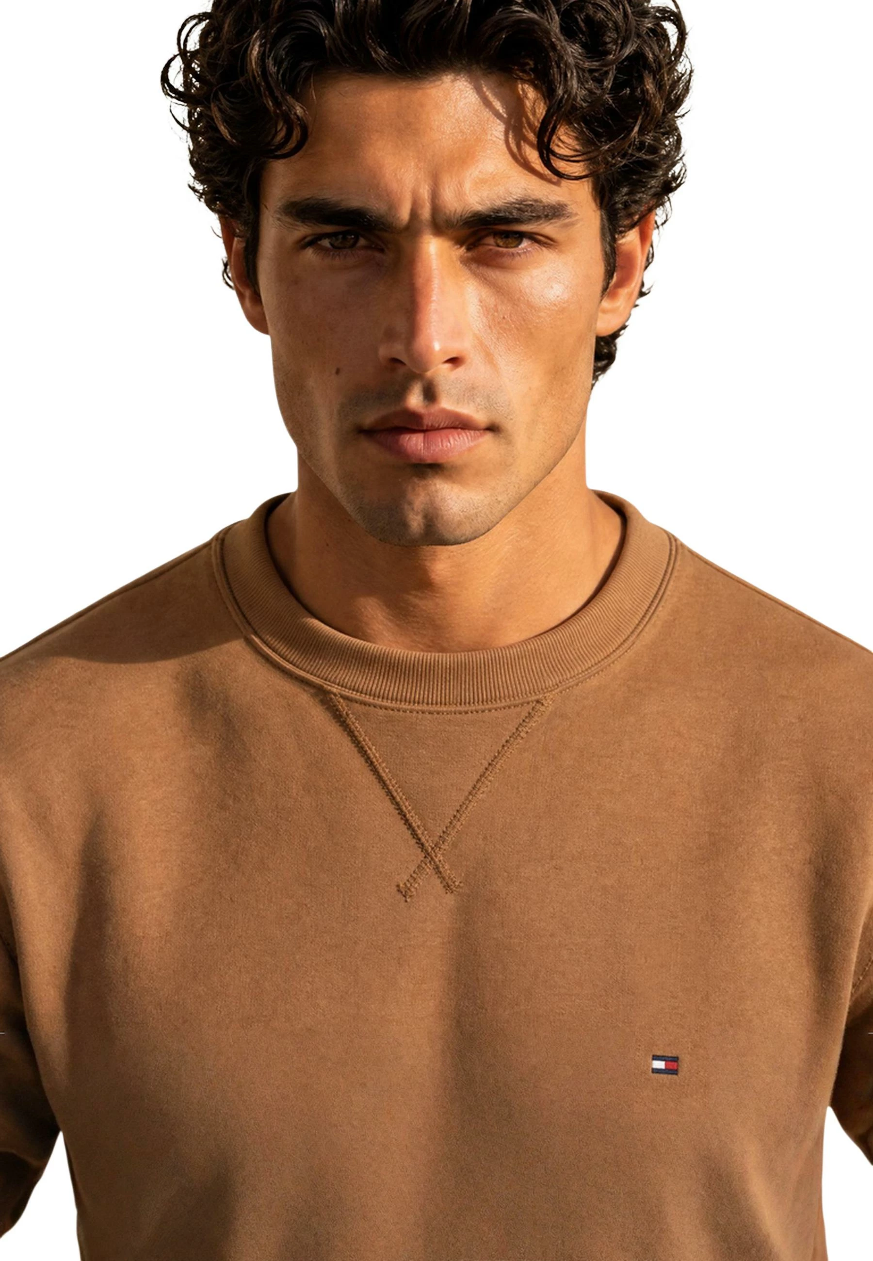 Duks për meshkuj Tommy Hilfiger ESS Seasonal Fleece MW0MW40000, kafe [Madhësia: S]