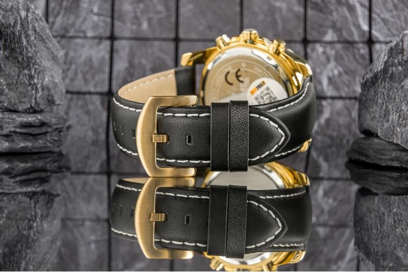 Orë dore për meshkuj Skmei, e zezë