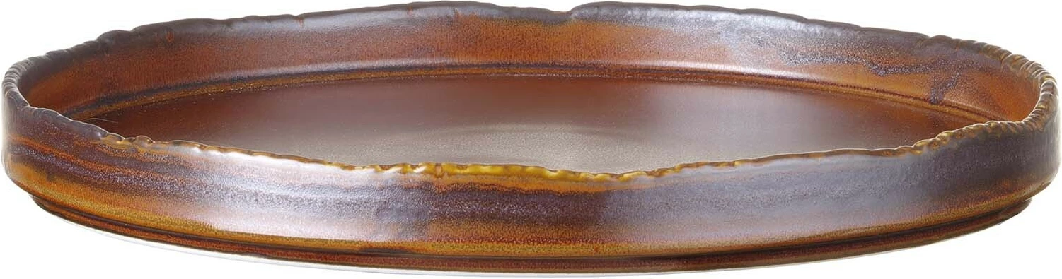 Pjatë e sheshtë Fine Dine Aurum Ø270mm, kafe e errët, set 3 copë