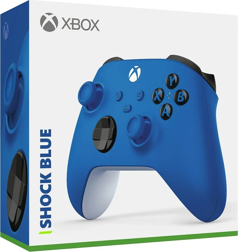 Gamepad Microsoft Xbox Wireless Controller, Bluetooth/USB, për Xbox One/One S/One X, Blu