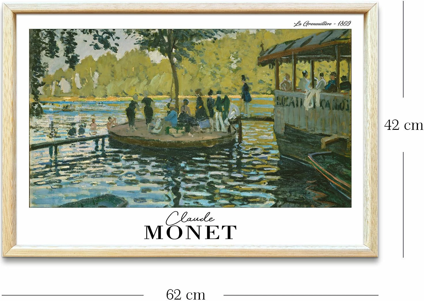 Pikturë dekorative me kornizë, Wallity, 4262AHSMONET-006, shumëngjyrëshe