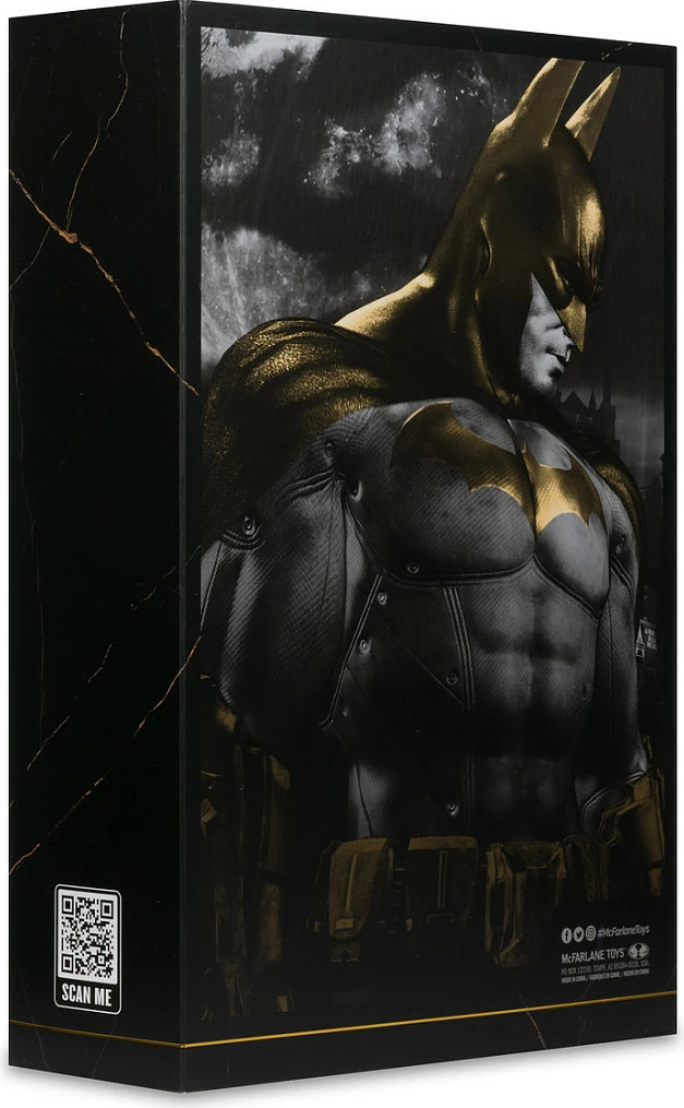 Figurinë aksioni McFarlane DC Multiverse Batman Arkham City, 178 mm, e zezë/artë