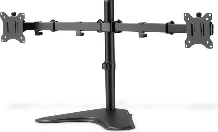 Mbajtës tavoline për dy monitorë Digitus DA-90401, për 15-32", ngjyrë e zezë mat
