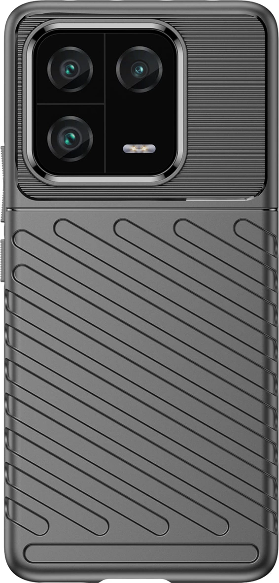 Mbështjellës Hurtel Thunder Case për Xiaomi 13 Pro, TPU, zi