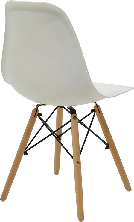 Karrige Julita PP e bardhë-këmbë natyrale 46x50x82cm