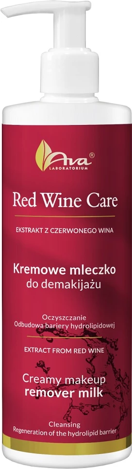 Qumësht pastrues për femra Ava Laboratorium Red Wine Care, 200ml