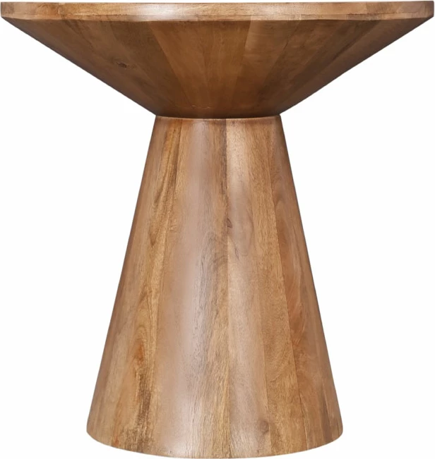 Tavolinë anësore Falso, dru mango natyral, 60x60x60