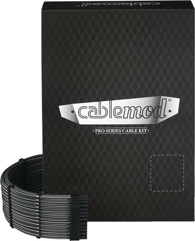 Kit kabllosh modulare CableMod C-Series PRO ModMesh për Corsair AXi/HXi/RM (Yellow Label), carbon