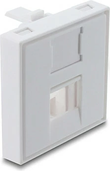 Kornizë mbuluese DeLOCK Easy 45 për modul Keystone 1 port, 45 x 45 mm, e bardhë