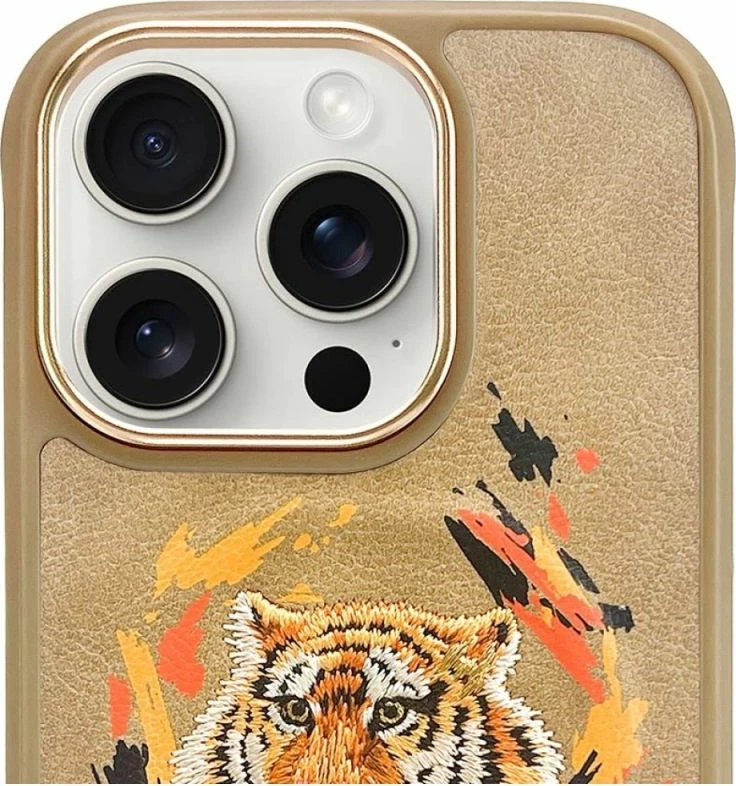 Kapak MagSafe Nimmy Tiger për iPhone 16 Pro Max, kafe
