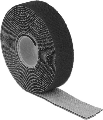 Shirit lidhës kabllosh DeLOCK 18714, Velcro 20 mm, 3 m, i zi