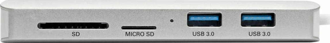 Stacion dokimi USB-C Eaton Tripp Lite Series, 4K HDMI, 2x USB 3.0, 1x USB-C, GbE, SD/microSD, PD 60 W, argjendtë