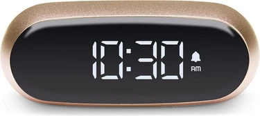 Orë portative me alarm Lexon Minut LR154D, LCD, USB-C, ari