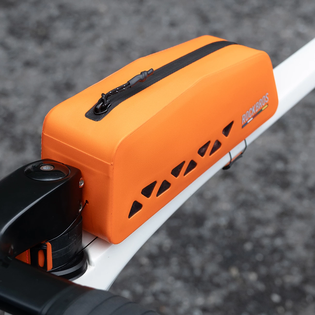 Çantë frame për biçikletë Rockbros ROAD TO SKY AS-142 1L waterproof, portokalli