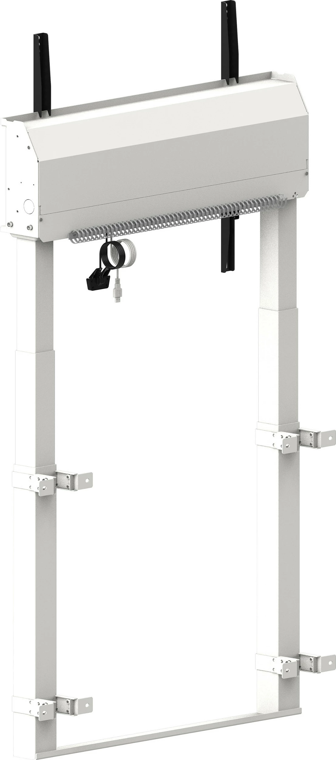Mbajtëse dyshemeje elektrike për ekran iiyama Pylon, VESA 800x600, deri 120kg, 55-98", e bardhë