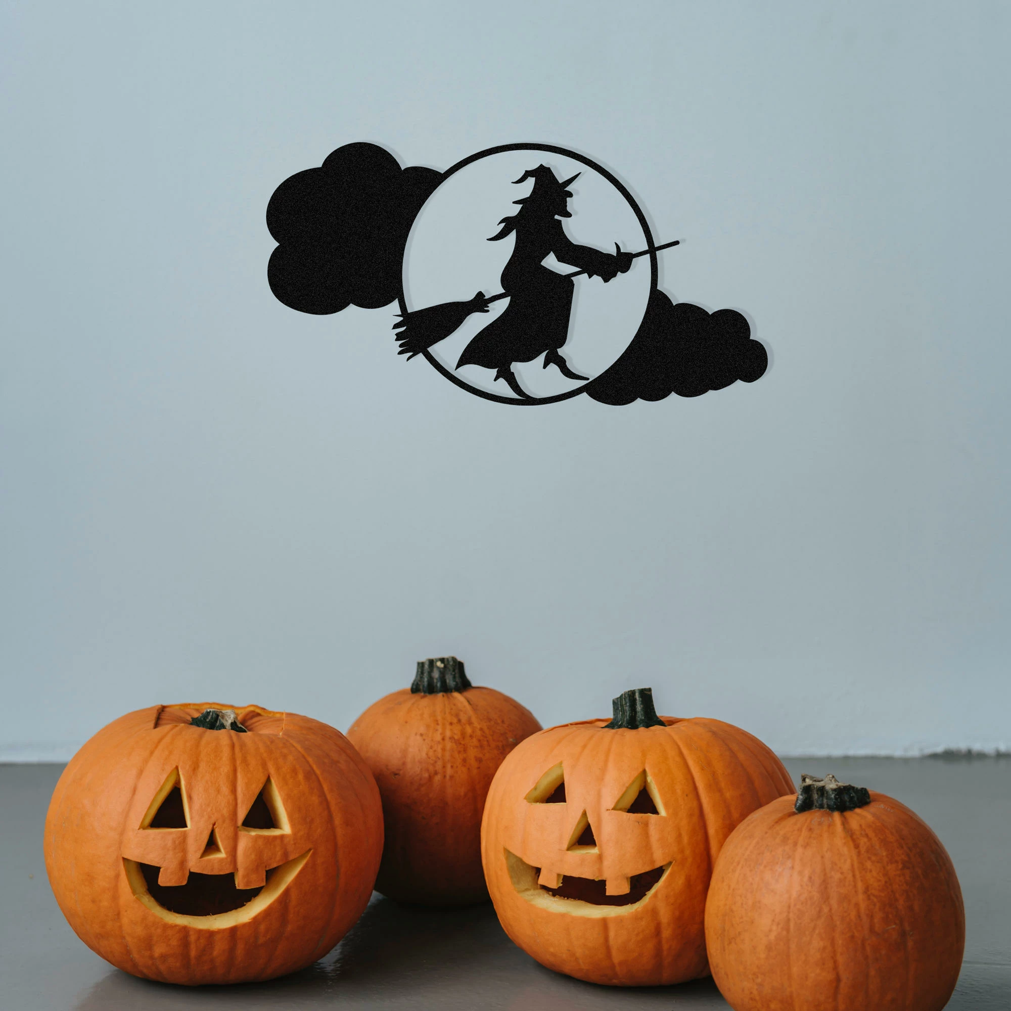 Aksesor dekorativ metalik për mur, Halloween, Wallity, 53x28cm